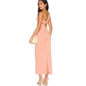 Pink Avalon Dress - One shoulder maxi